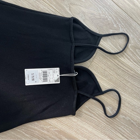 NWT Mango Black Dress Sparkle Bow Small - Picture 5 of 8